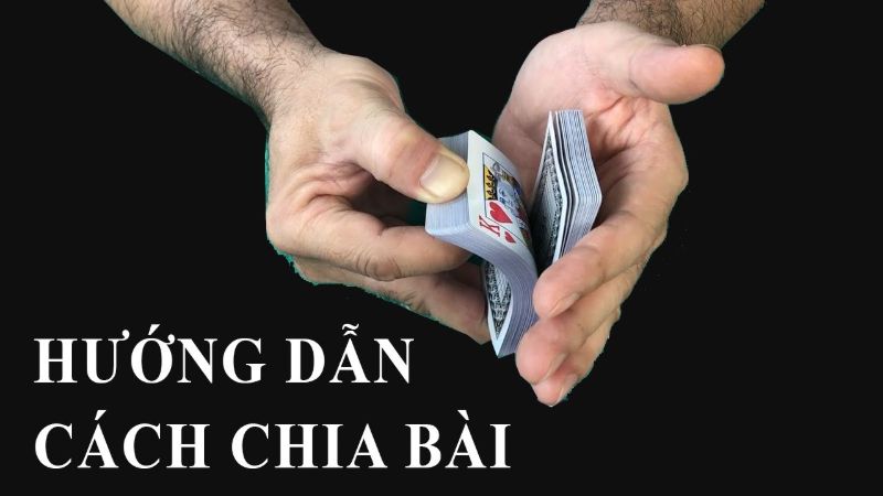 Cách chia bài liêng bịp bật ngón tay 